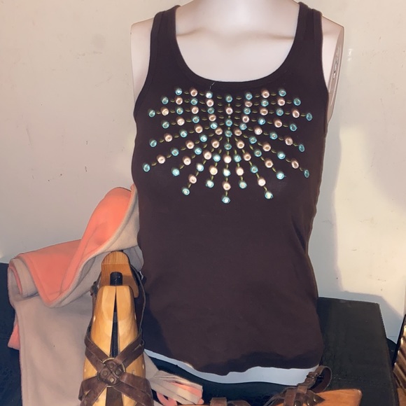 Tory Burch tank top shirt size small fits medium - Picture 8 of 16